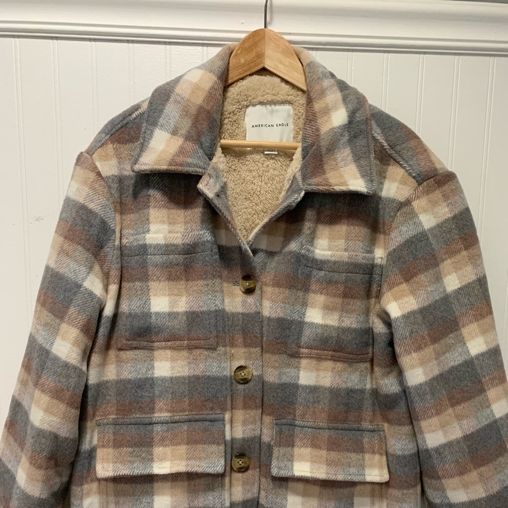 American Eagle Faux Fur Lined Jacket